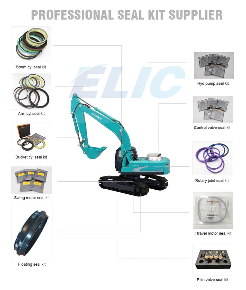 R210-7 R220-9S excavator arm cylinder seal kit 31y1-15230 31y1-15235 for hyundai R210-7 R220-9S excavator arm cylinder seal kit 31y1-15230 31y1-15235 for hyundai