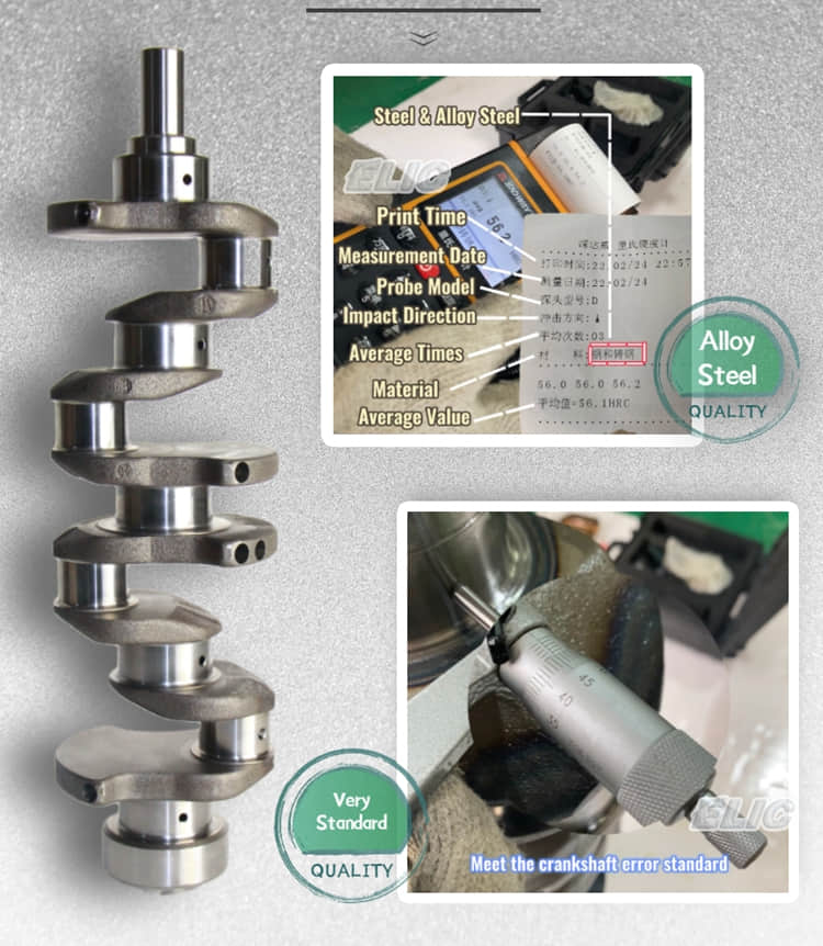 zx200 zx200-3 zx240-3 excavator 4hk1 engine crankshaft 8980292700 897352342 for hitachi