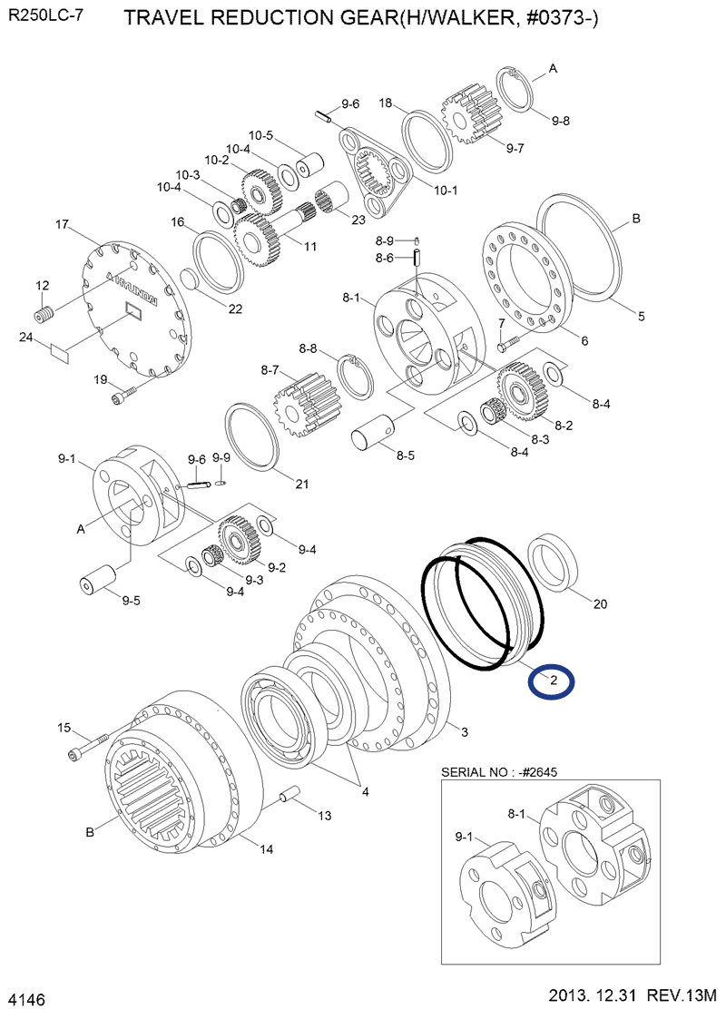 HYUNDAI -7 -9 SERIES excavator floating seal XKAQ-00803 XKAQ-00173