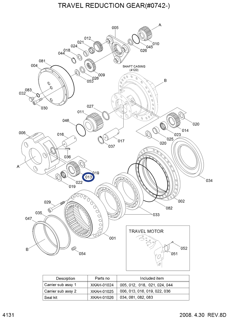 HYUNDAI R360LC-7 R360LC-7A R370LC-7 R360LC-9 R380LC-9A floating seal XKAH-01026