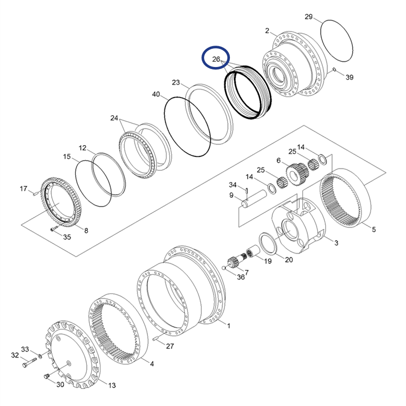 HYUNDAI excavator -7 -9 series floating seal XKAH-00916/XKAQ-00916