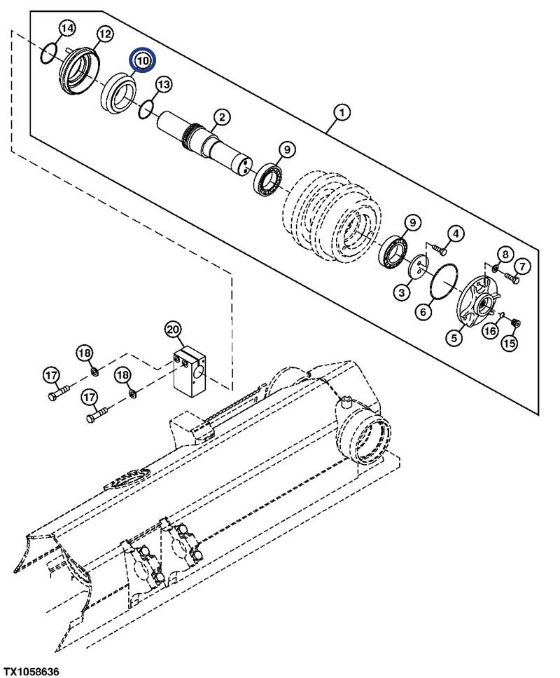 JOHN DEERE 755D floating seal AT64776
